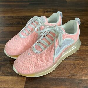 Nike Air Max Comfort Sneakers Running Walking Sports Peach Clear Sole